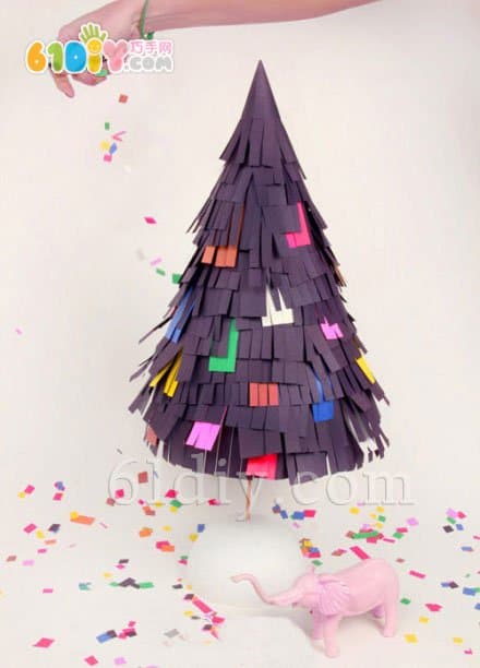 Children's handmade Christmas tree