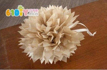 Simple paper flower making illustration