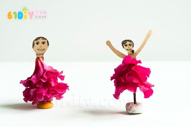 Children's DIY Flower Doll Handmade