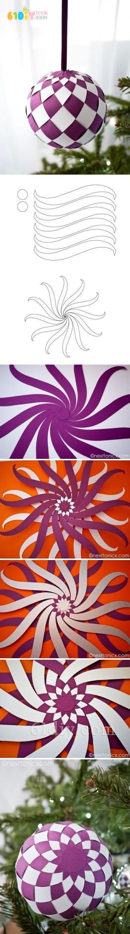 Handmade Christmas Ornaments with Paper