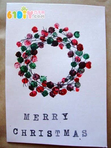 Christmas card DIY refers to the printing ring