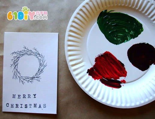 Christmas card DIY refers to the printing ring