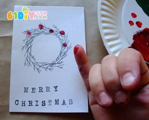 Christmas card DIY refers to the printing ring