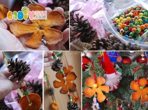 Orange peel handmade ornaments