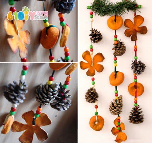 Orange peel handmade ornaments
