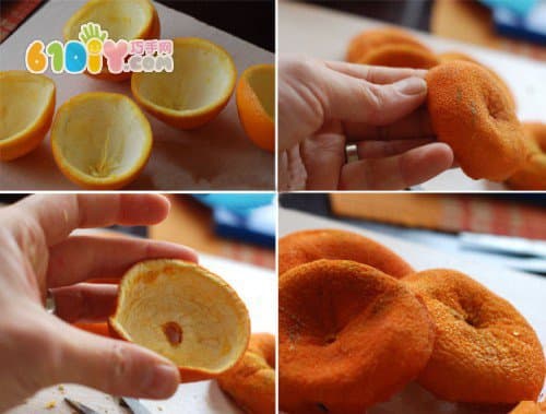 Orange peel handmade ornaments