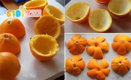 Orange peel handmade ornaments