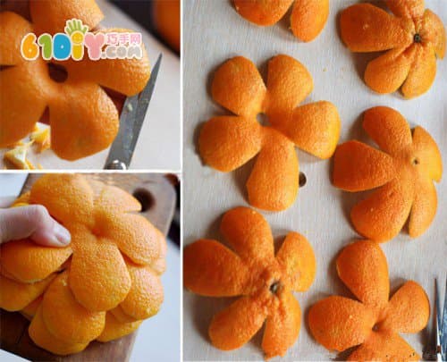 Orange peel handmade ornaments