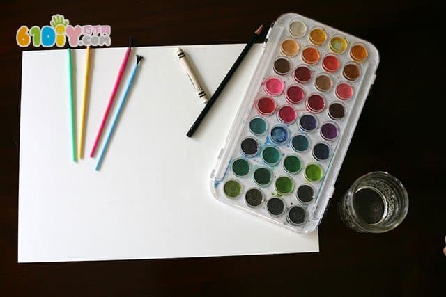 Crayon hand drawn snowflakes