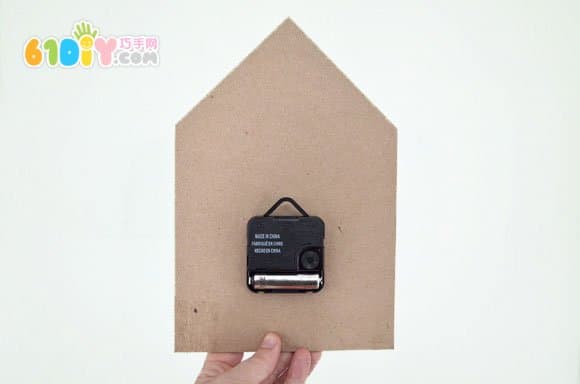 Handmade House-Shaped Wall Clock