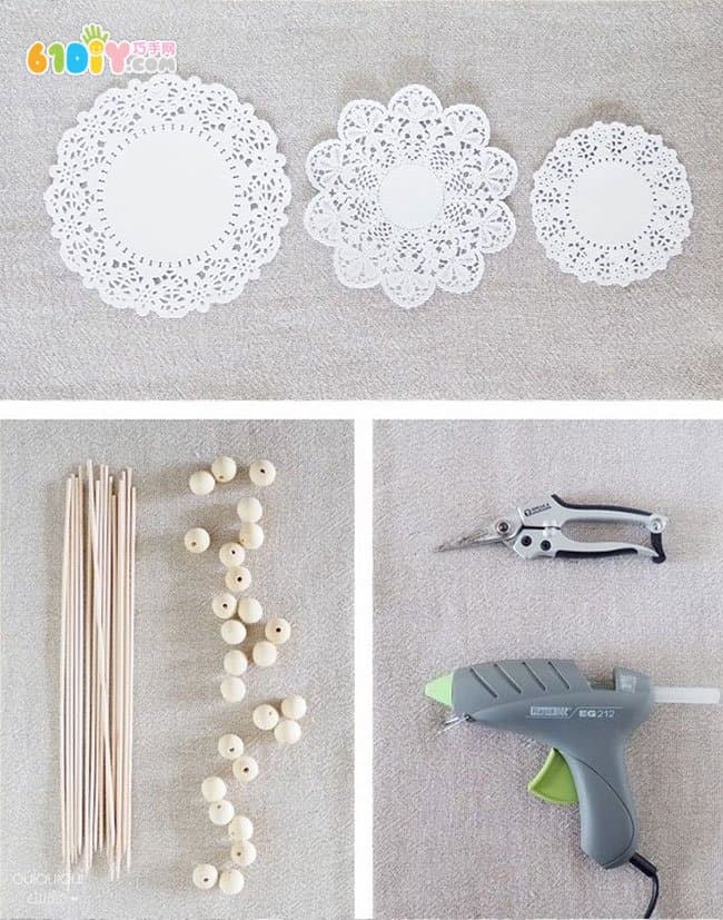 Lace Cake Paper DIY Christmas Tree