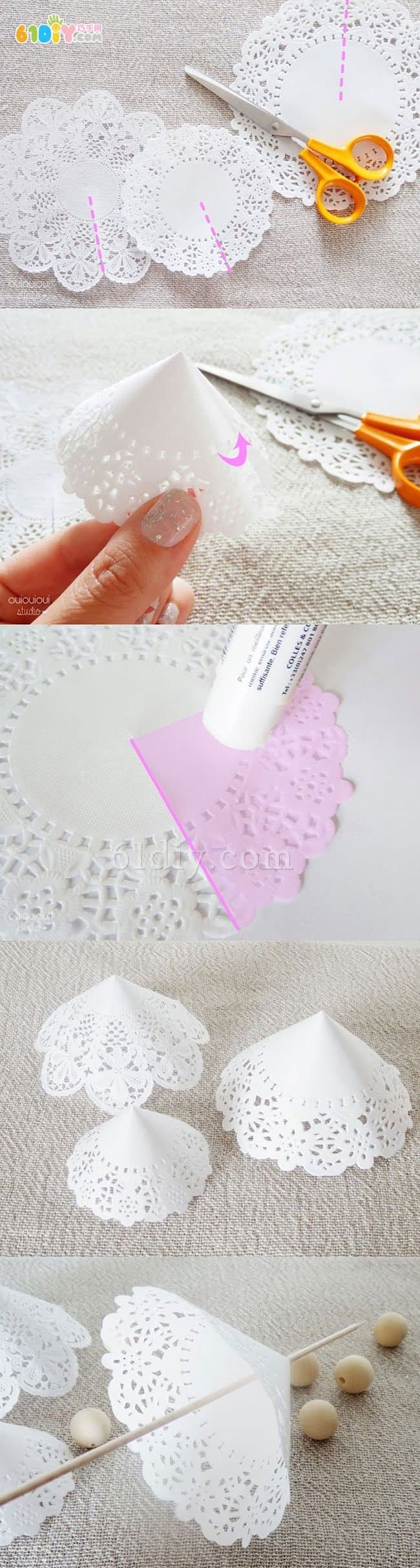 Lace Cake Paper DIY Christmas Tree