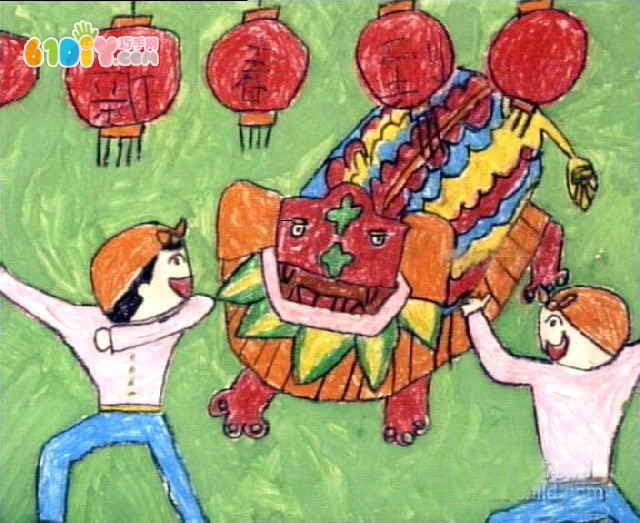 Children's Spring Festival paintings