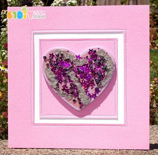 Warm handmade love greeting card