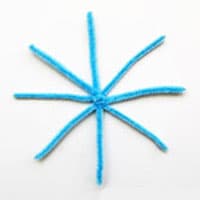 Winter DIY beautiful hairy snowflake making tutorial