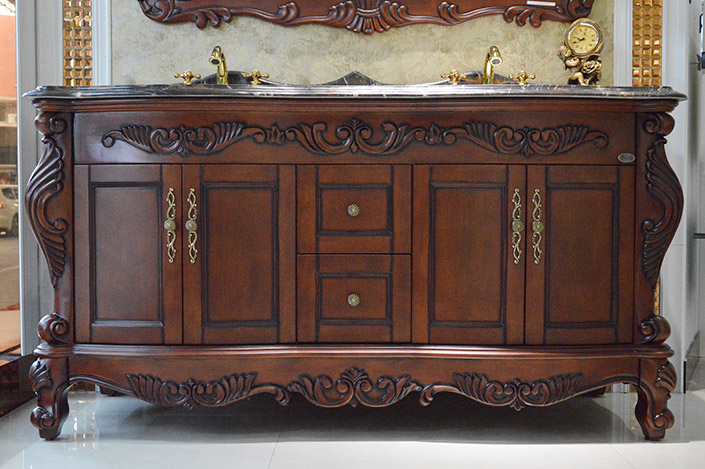 Solid wood bathroom cabinet manufacturers