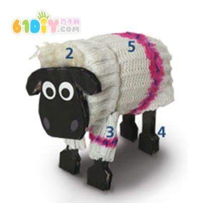 Socks wool ball making lamb