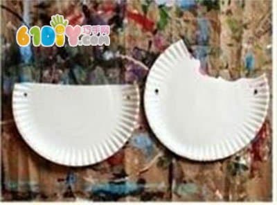 Children's paper tray handmade delicious doughnuts