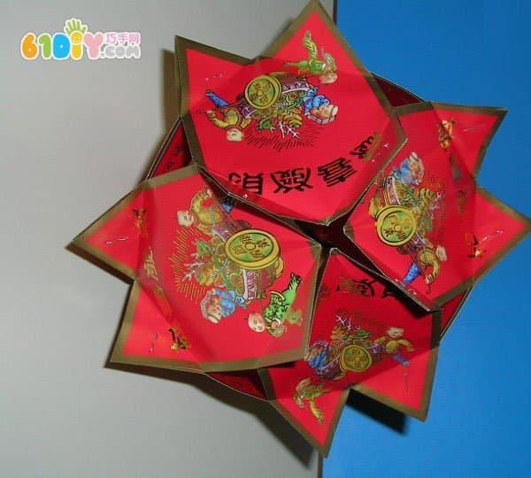 Simple red envelope lantern