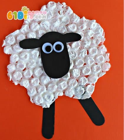 Cute bubble film lamb handmade