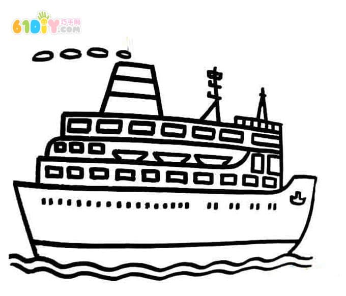 Boat's stick figure and color map