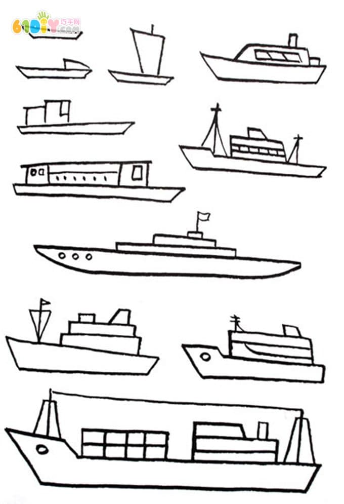 Boat's stick figure and color map