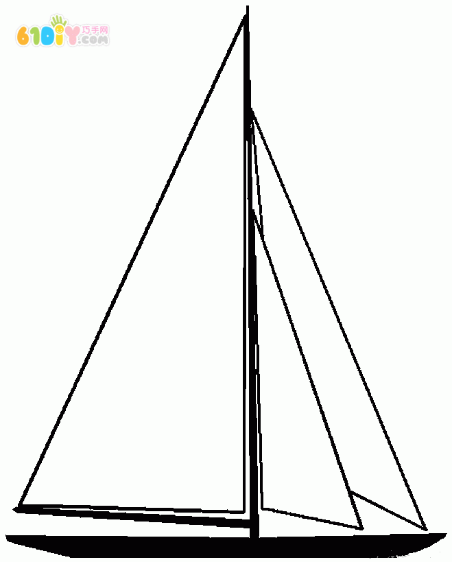 Boat's stick figure and color map