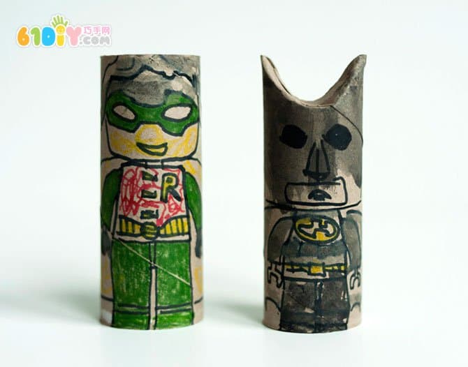 Children's Roll Paper Tube DIY Batman