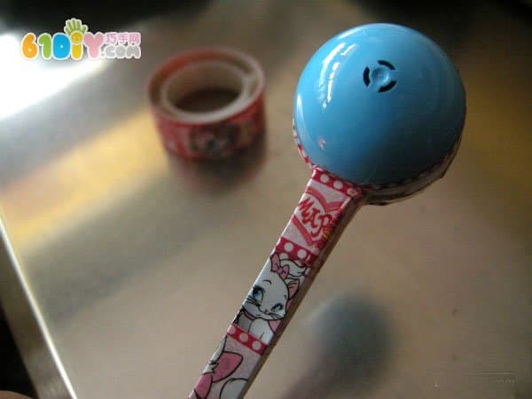 Milk Powder Spoon Waste Using DIY Toy Sand Hammer