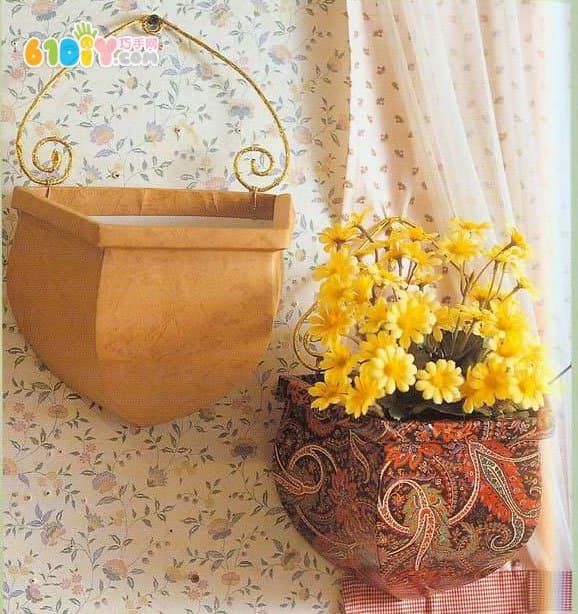 Homemade decorative basket illustration