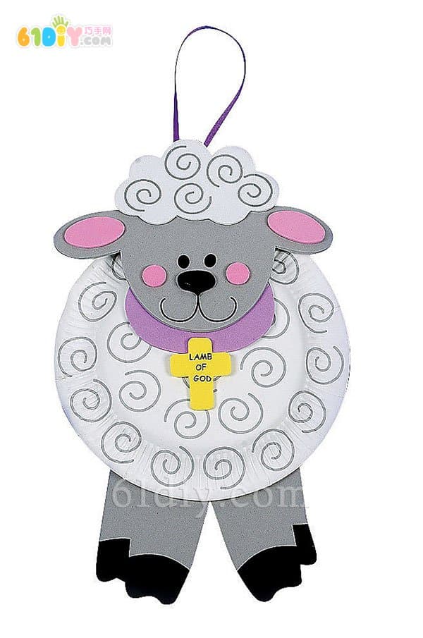 Small paper tray making auspicious sheep