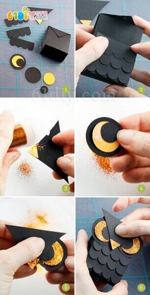 Cardboard owl making
