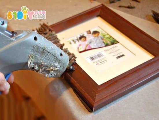 Branch photo frame DIY production