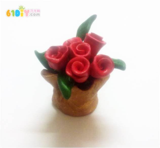 Ultralight clay rose making