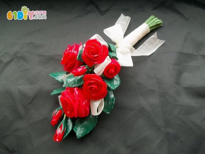 Valentine's Day Rose Bouquet Clay Tutorial