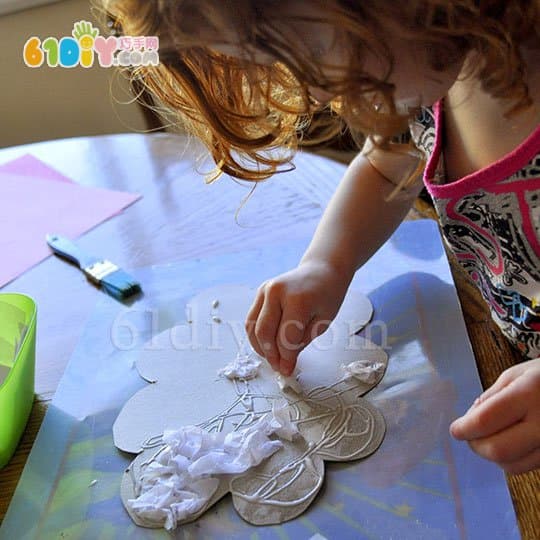 Children's picture book small handmade love rain ornaments