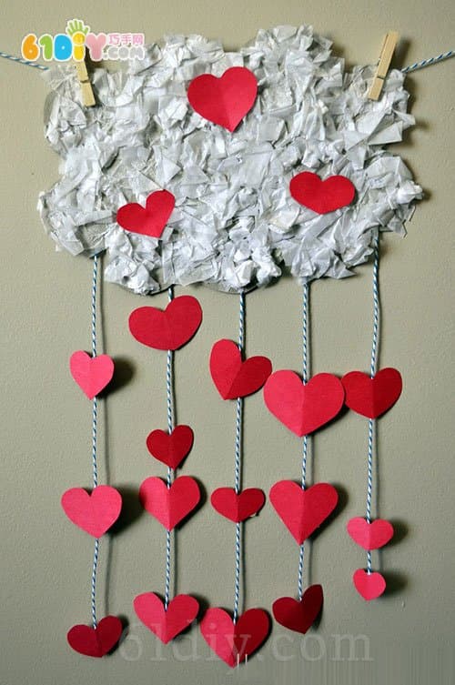 Children's picture book small handmade love rain ornaments