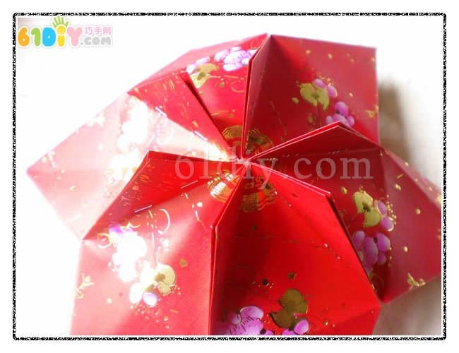 New Year DIY red envelope making process of lanterns