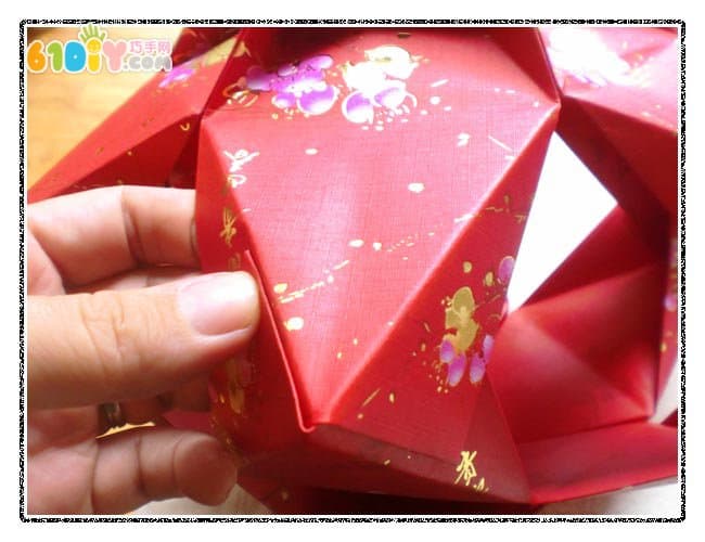 New Year DIY red envelope making process of lanterns