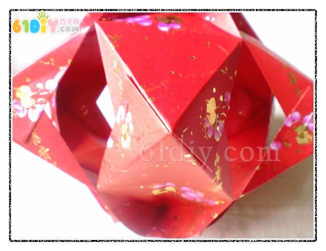 New Year DIY red envelope making process of lanterns