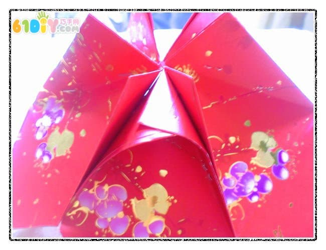 New Year DIY red envelope making process of lanterns