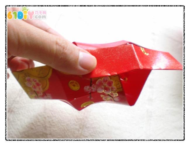 New Year DIY red envelope making process of lanterns