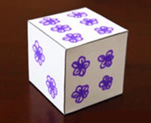 Paper dice DIY production