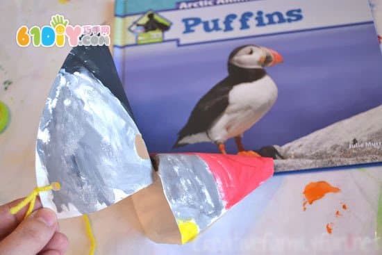 Handmade Puffin Paper Mask