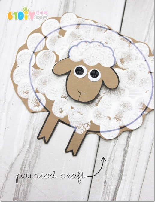 Two simple lambs handmade