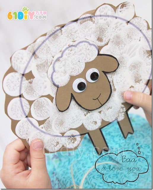 Two simple lambs handmade