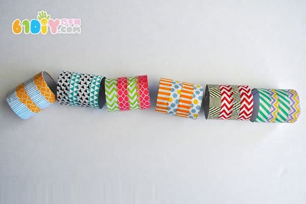Color Tape Paper Core Handmade Small Flower Snake