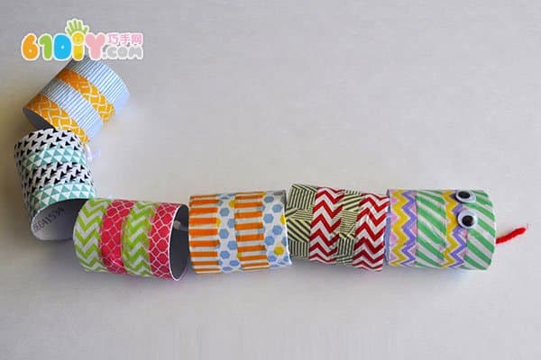 Color Tape Paper Core Handmade Small Flower Snake