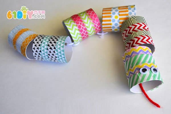 Color Tape Paper Core Handmade Small Flower Snake