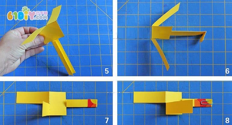 Teach you to make bamboo rafts with cardboard paper clips